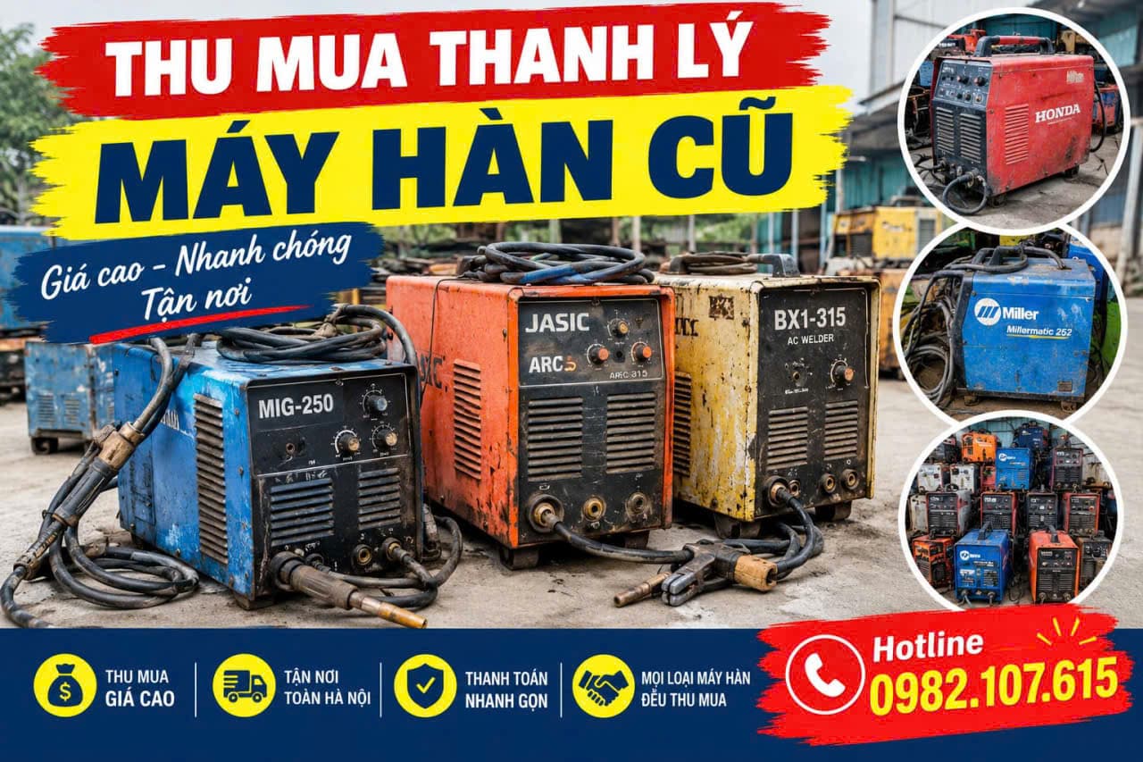 Thu Mua Máy Hàn Công Nghiệp Cũ Tại Hà Nội